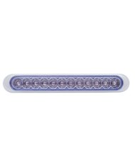 (CARD) CHROME PLASTIC 12 LED 6 1/4" STRIP LIGHT - WHITE LED (CARD) CHROME PLASTIC 12 LED 6 1/4" STRIP LIGHT - WHITE LED