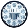 UP31355-ULTRALIT - 11 High Power LED 7" Crystal Headlight - Chrome