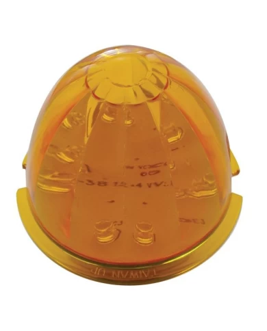 (CARD) 17 AMBER LED ROUND WATERMELON CAB LIGHT - AMBER LENS (CARD) 17 AMBER LED ROUND WATERMELON CAB LIGHT - AMBER LENS