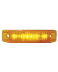 (CARD) 6 AMBER LED STREAMLINE DESIGN CLEARANCE/MARKER LIGHT - AMBER LENS