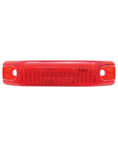(CARD) 6 RED LED STREAMLINE DESIGN CLEARANCE/MARKER LIGHT - RED LENS (CARD) 6 RED LED STREAMLINE DESIGN CLEARANCE/MARKER LIGHT - RED LENS