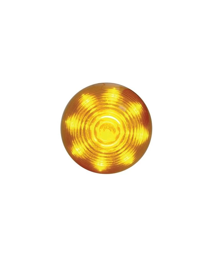 (CARD) 9 AMBER LED 2" BEEHIVE CLEARANCE/MARKER LIGHT - AMBER LENS
