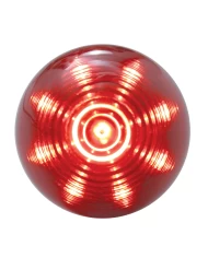 (CARD) 9 RED LED 2" BEEHIVE CLEARANCE/MARKER LIGHT - RED LENS