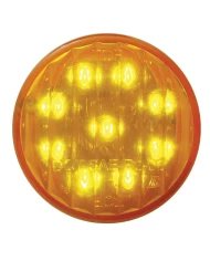 (CARD) 9 AMBER LED 2" FLAT CLEARANCE/MARKER LIGHT - AMBER LENS **NO OTHER DISCOUNTS APPLICABLE**