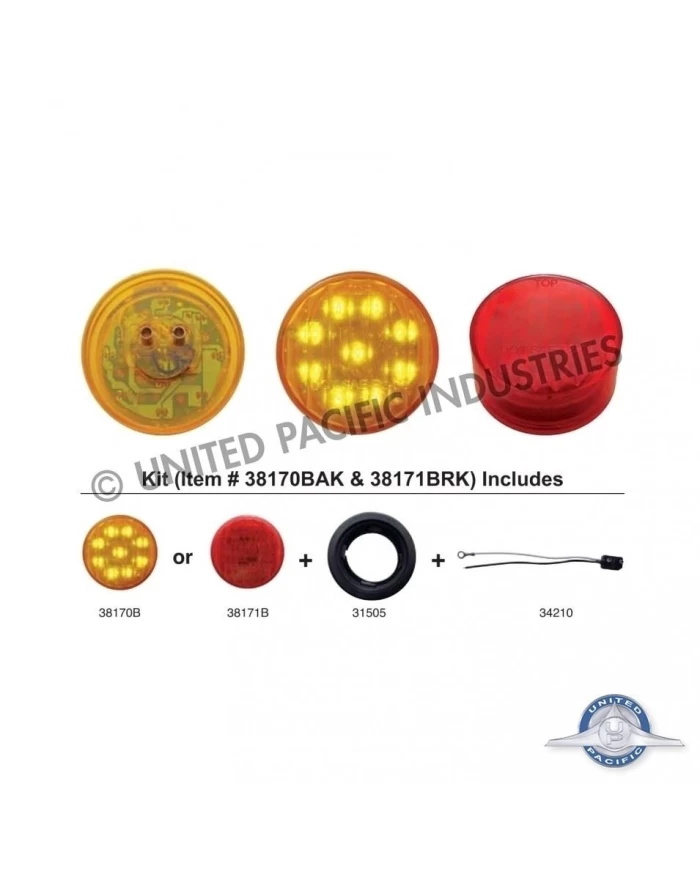 (BULK) 9 AMBER LED 2" FLAT CLEARANCE/MARKER LIGHT - AMBER KIT **NO OTHER DISCOUNTS APPLICABLE** (BULK) 9 AMBER LED 2" FLAT CLEARANCE/MARKER LIGHT - AMBER KIT **NO OTHER DISCOUNTS APPLICABLE**