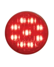 (CARD) 9 RED LED 2" FLAT CLEARANCE/MARKER LIGHT - RED LENS **NO OTHER DISCOUNTS APPLICABLE**
