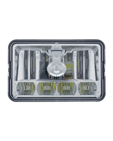 UP31365-ULTRALIT - 5 LED 4" X 6" Crystal Headlight - High & Low Beam
