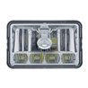 UP31365-ULTRALIT - 5 LED 4" X 6" Crystal Headlight - High & Low Beam