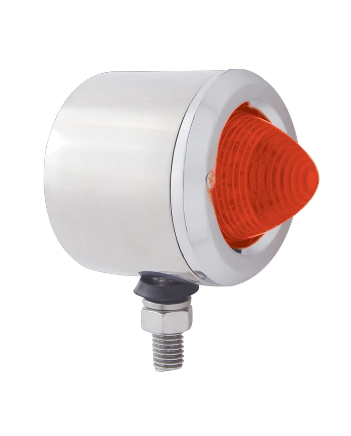 (CARD) 9 RED LED 2" ROADSTER CLEARANCE/MARKER LIGHT - RED LENS