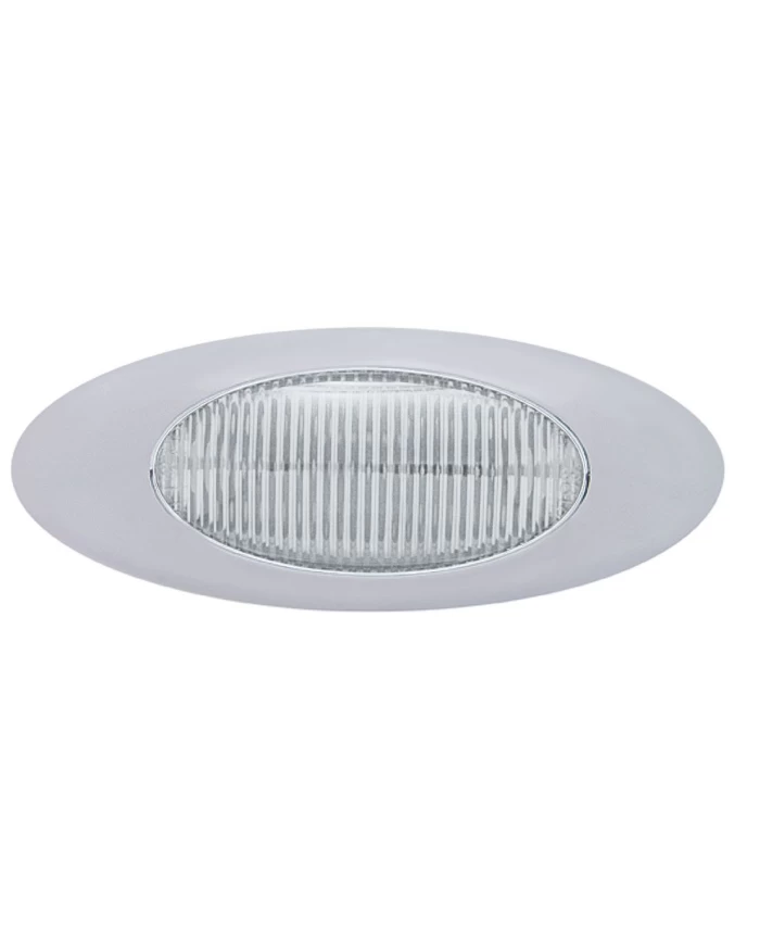 (CARD) 12 AMBER LED "PHANTOM I" CLEARANCE/MARKER LIGHT - CLEAR LENS