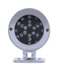 *CLOSEOUT* (CARD) CHROME LED AUXILIARY/ACC LIGHT - RED