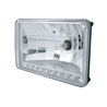 UP31368-4" X 6" Crystal Headlight With 9 White LED Position Light - Low Beam