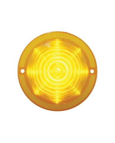(BULK) 13 AMBER LED ROUND BEEHIVE/TRUCK-LIGHT CAB LIGHT - AMBER LENS (BULK) 13 AMBER LED ROUND BEEHIVE/TRUCK-LIGHT CAB LIGHT - AMBER LENS