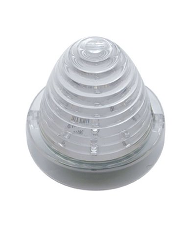 (BULK) 13 AMBER LED ROUND BEEHIVE/TRUCK-LIGHT CAB LIGHT - CLEAR LENS (BULK) 13 AMBER LED ROUND BEEHIVE/TRUCK-LIGHT CAB LIGHT - CLEAR LENS