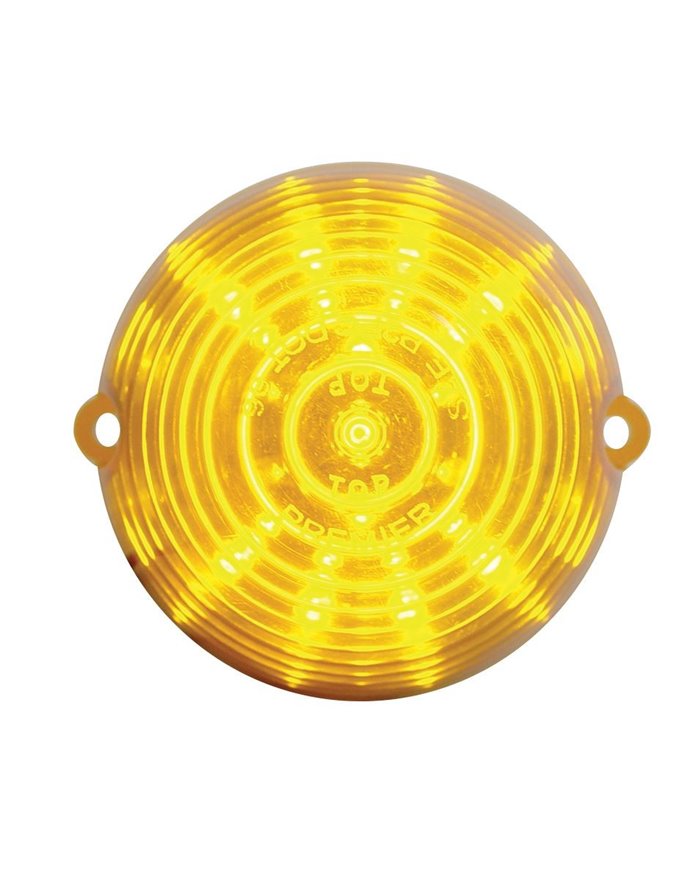 (CARD) 19 AMBER LED GRAKON 1000 BEEHIVE CAB LIGHT - AMBER LENS