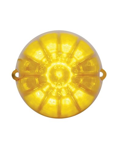 (CARD) 19 AMBER LED GRAKON 1000 WATERMELON CAB LIGHT - AMBER LENS