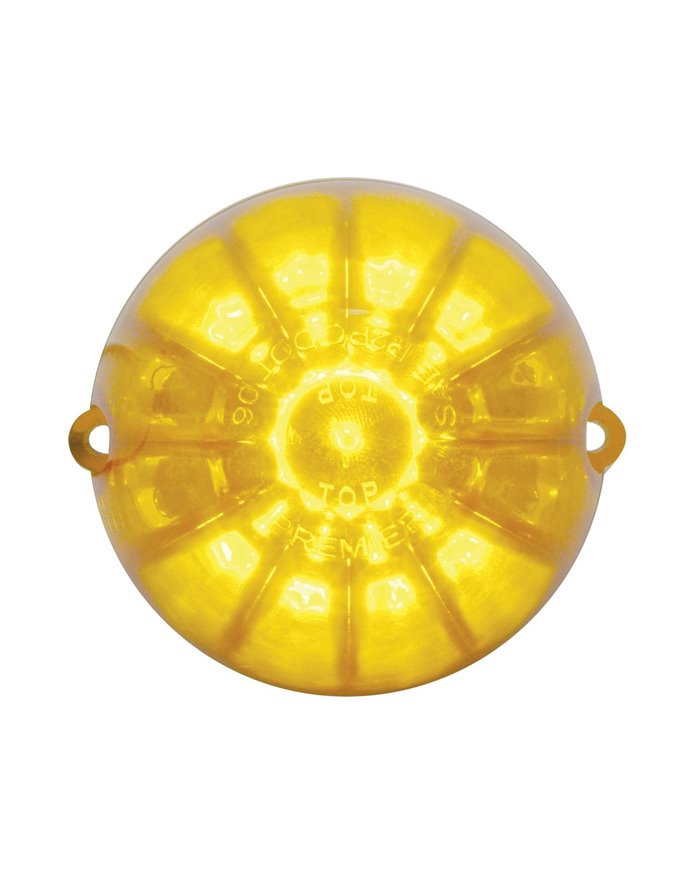 (CARD) 19 AMBER LED GRAKON 1000 WATERMELON CAB LIGHT - AMBER LENS