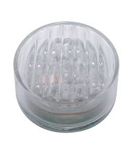 (CARD) 9 AMBER LED 2" FLAT MARKER LIGHT - CLEAR LENS **NO OTHER DISCOUNTS APPLICABLE**