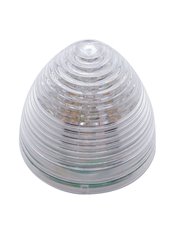 (CARD) 9 AMBER LED 2" BEEHIVE MARKER LIGHT - CLEAR LENS