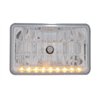 UP31374-4" X 6" Crystal Headlight With 9 Amber LED Position Light - High Beam