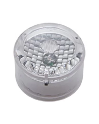 *CLOSEOUT* (CARD) 1 RED LED 2" FLAT CRYSTAL CLEARANCE/MARKER LIGHT - CLEAR LENS *CLOSEOUT* (CARD) 1 RED LED 2" FLAT CRYSTAL CLEARANCE/MARKER LIGHT - CLEAR LENS