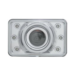 UP31375-4" X 6" Crystal Projection Headlight With 6 White LED Position Light - Low Beam