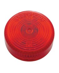 (CARD) 9 RED LED 2" LOW PROFILE FLAT LIGHT - RED LENS