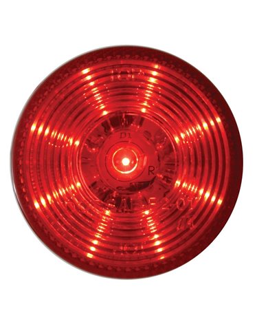 (CARD) 9 RED LED 2" LOW PROFILE FLAT LIGHT - RED LENS (CARD) 9 RED LED 2" LOW PROFILE FLAT LIGHT - RED LENS