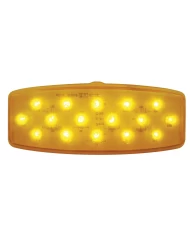 (CARD) 16 AMBER LED RETRO CLEARANCE/MARKER LIGHT - AMBER LENS