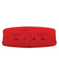 (CARD) 16 RED LED RETRO CLEARANCE/MARKER LIGHT - RED LENS