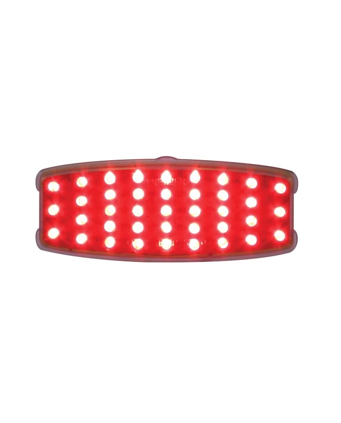 (CARD) 39 RED LED RETRO S/T/T LIGHT - CLEAR LENS