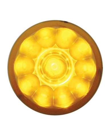 (CARD) 11 AMBER LED WATERMELON LIGHT - AMBER LENS