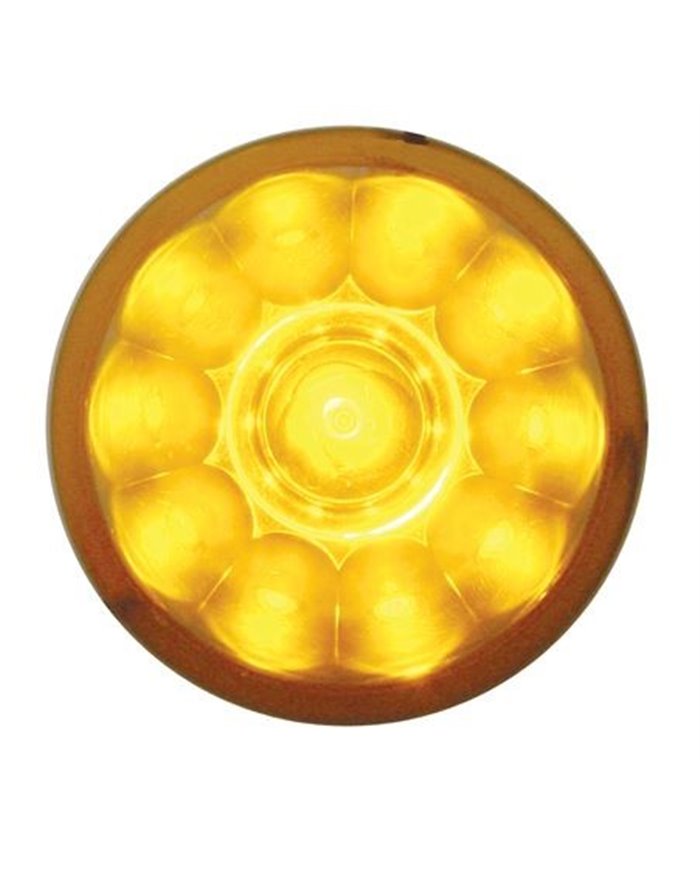 (CARD) 11 AMBER LED WATERMELON LIGHT - AMBER LENS