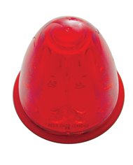 (CARD) 11 RED LED WATERMELON LIGHT - RED LENS