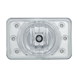 UP31376-4" X 6" Crystal Projection Headlight With 6 White LED Position Light - High Beam