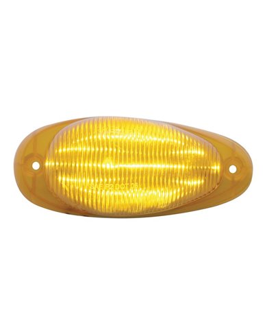 (CARD) FREIGHTLINER 15 AMBER LED TEARDROP SLEEPER CLEARANCE/MARKER LIGHT - AMBER LENS
