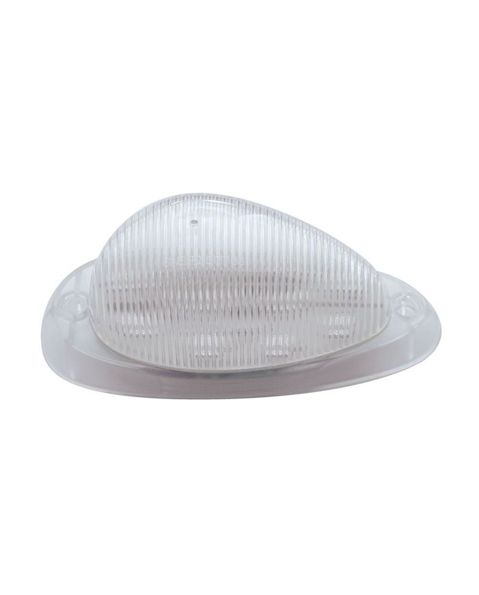(CARD) FREIGHTLINER 15 AMBER LED TEARDROP SLEEPER CLEARANCE/MARKER LIGHT - CLEAR LENS