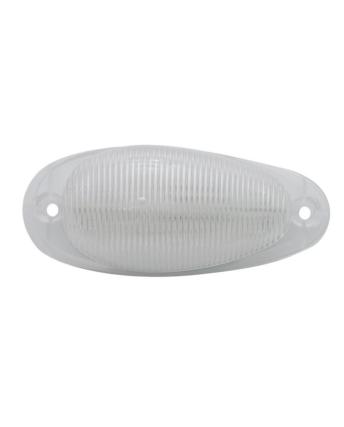(CARD) FREIGHTLINER 15 AMBER LED TEARDROP SLEEPER CLEARANCE/MARKER LIGHT - CLEAR LENS