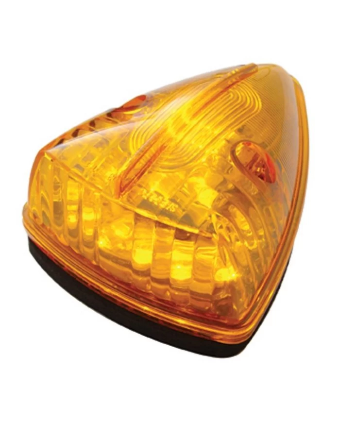 (CARD) 13 AMBER LED CAB LIGHT FOR PICK-UP TRUCK & SUVS - AMBER LENS