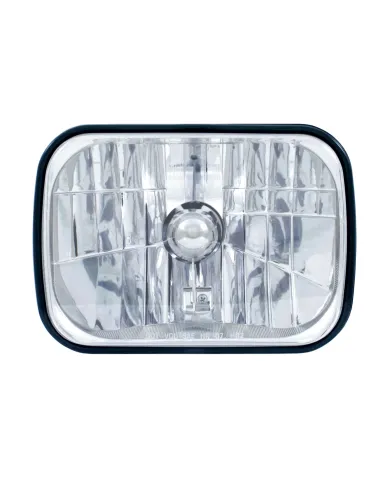 UP31377-5" X 7" Crystal Rectangular Headlight - Plastic Lens