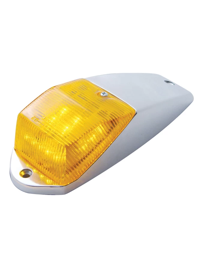 (CARD) 15 AMBER LED CAB LIGHT FOR PICK-UP TRUCK & SUVS - AMBER LENS