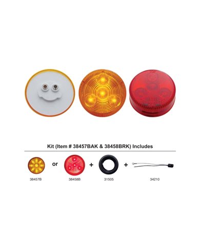 (BULK) 4 AMBER LED 2" LOW PROFILE CLEARANCE/MARKER LIGHT - AMBER KIT (BULK) 4 AMBER LED 2" LOW PROFILE CLEARANCE/MARKER LIGHT - AMBER KIT