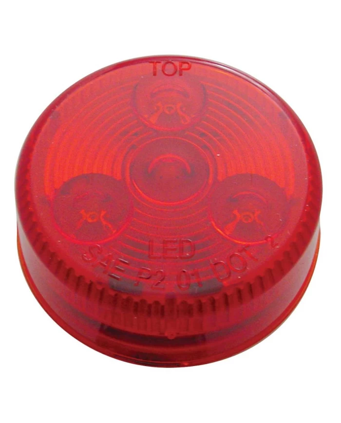 (CARD) 4 RED LED W/ 2" LOW PROFILE CLEARANCE/MARKER LIGHT - RED LENS (CARD) 4 RED LED W/ 2" LOW PROFILE CLEARANCE/MARKER LIGHT - RED LENS