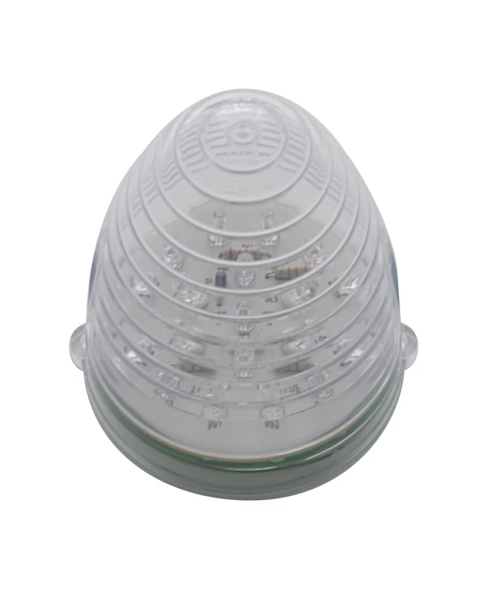 (CARD) 19 AMBER LED GRAKON 1000 BEEHIVE CAB LIGHT - CLEAR LENS