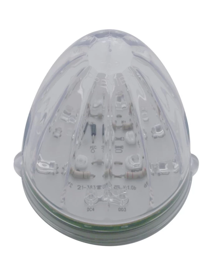 (CARD) 19 AMBER LED GRAKON 1000 WATERMELON CAB LIGHT - CLEAR LENS