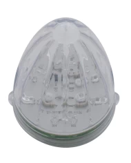 (CARD) 19 AMBER LED GRAKON 1000 WATERMELON CAB LIGHT - CLEAR LENS