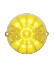 (CARD) 19 AMBER LED GRAKON 1000 WATERMELON CAB LIGHT - CLEAR LENS