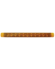 (CARD) 11 AMBER LED P/T/C LIGHT BAR - AMBER LENS (CARD) 11 AMBER LED P/T/C LIGHT BAR - AMBER LENS