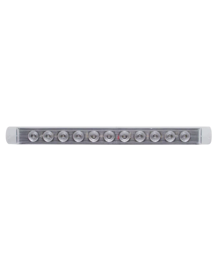 (CARD) 11 AMBER LED P/T/C LIGHT BAR - CLEAR LENS (CARD) 11 AMBER LED P/T/C LIGHT BAR - CLEAR LENS