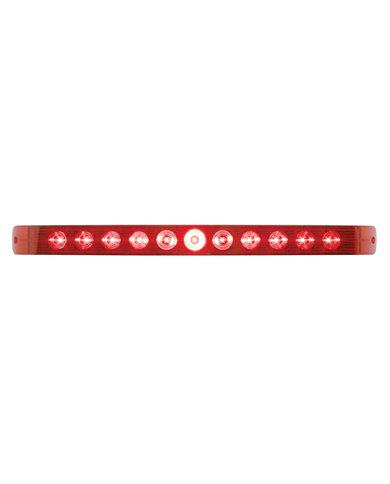 (CARD) 11 RED LED S/T/T LIGHT BAR - RED LENS (CARD) 11 RED LED S/T/T LIGHT BAR - RED LENS